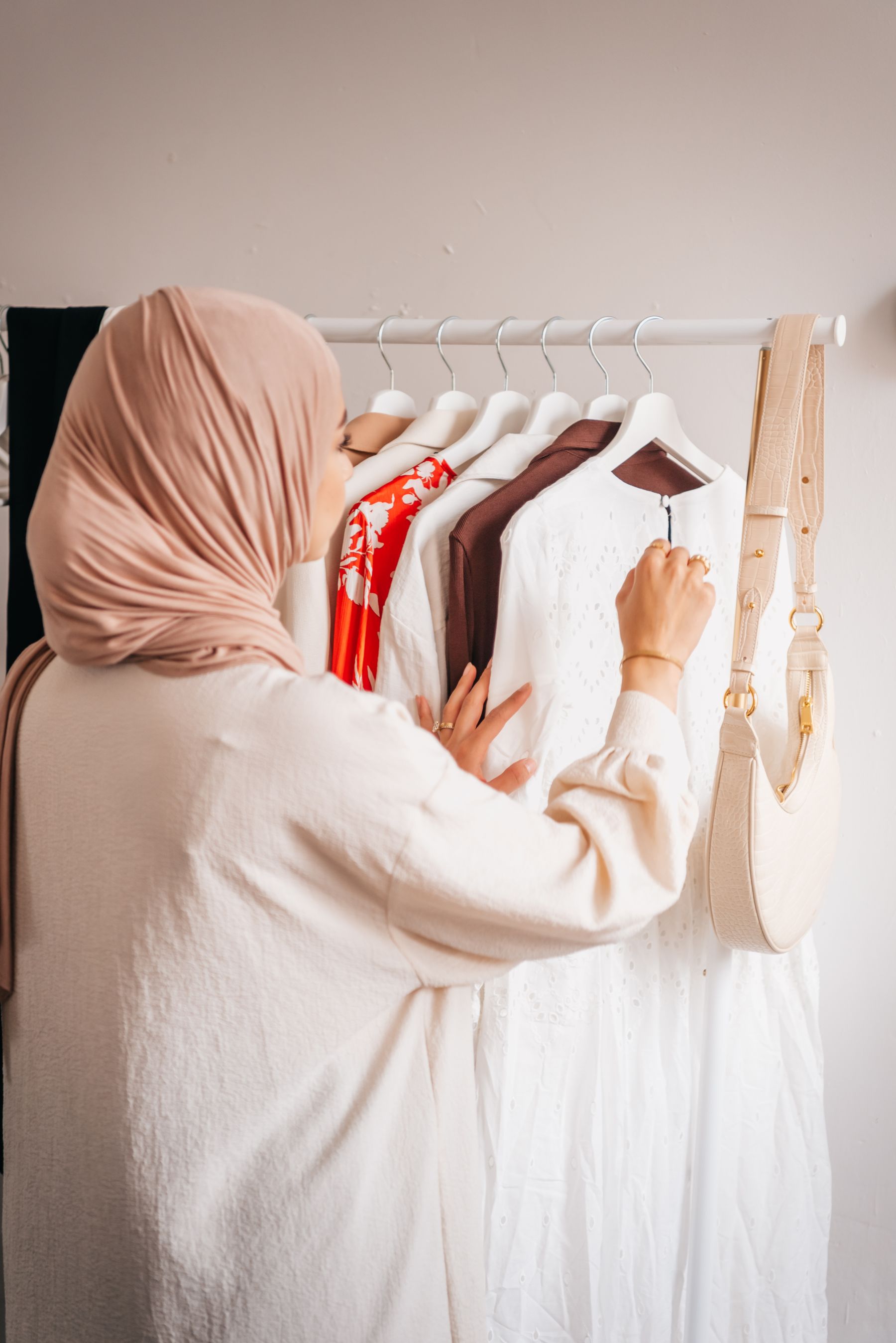 Concept image of modest-fashion garments for a range review